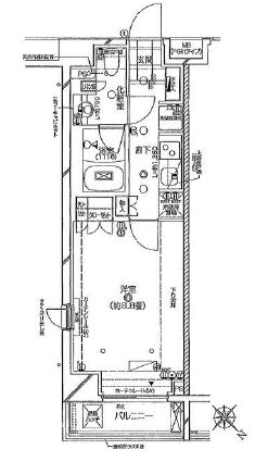 ピアース初台センティア 2階 間取り図