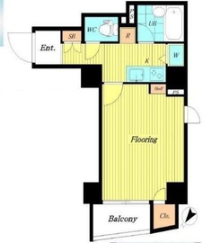 パレステュディオ六本木 2階 間取り図