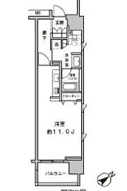 クリオ五反田 805 間取り図