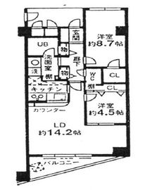 シルフィード南平台 1階 間取り図