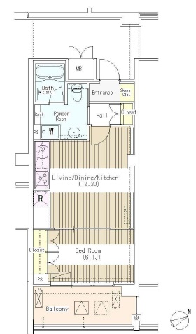 マチュリティ小石川 313 間取り図