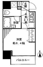 プリモ・レガーロ北品川 702 間取り図