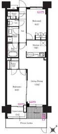 ブリリアイスト三軒茶屋アイビーテラス i112 間取り図