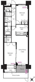 ブリリアイスト三軒茶屋 i112 間取り図