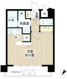 SUN恵比寿 703 間取り図