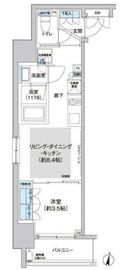 パークキューブ西新宿 705 間取り図