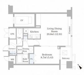 代官山ハイツ 904 間取り図