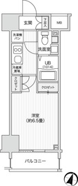 レジディア笹塚2 1103 間取り図