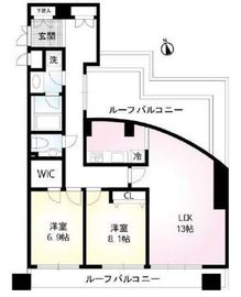 センプレ高輪 601 間取り図