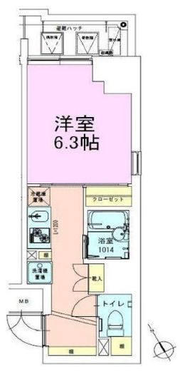 門前仲町レジデンス壱番館 605 間取り図