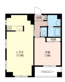 マストライフ目黒南 704 間取り図