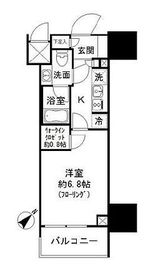 パークリュクス白金高輪 8階 間取り図