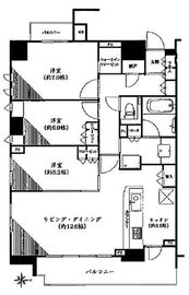 シティハウス蔵前ステーションコート 18階 間取り図