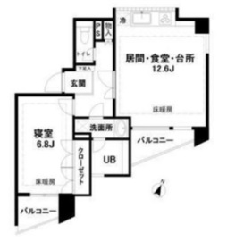 サンコーレジデンス千駄ヶ谷 301 間取り図