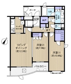 エルミタージュ参宮橋 201 間取り図