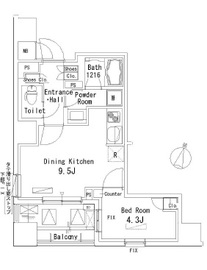 マスターズコート北品川 1203 間取り図