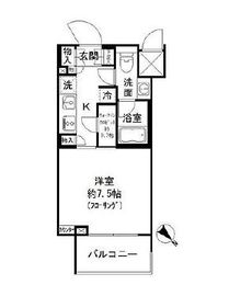 パークリュクス白金高輪 12階 間取り図