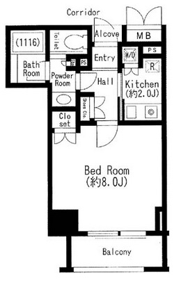 クオリア銀座 5階 間取り図