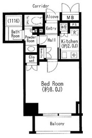 クオリア銀座 5階 間取り図