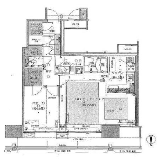 THE TOYOSU TOWER 35階 間取り図