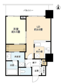 ベイクレストタワー 10階 間取り図