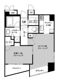 新宿アインスタワー 10階 間取り図