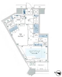 勝どきザ・タワー 41階 間取り図