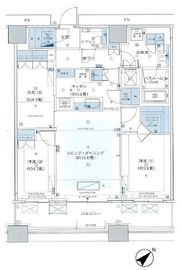 勝どきザ・タワー 45階 間取り図