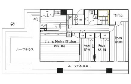 恵比寿パークハウス 10階 間取り図