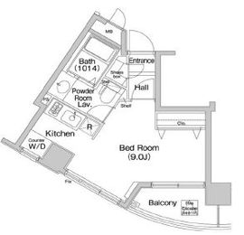 コンフォリア愛宕 302 間取り図