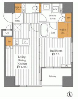 レジディア日本橋馬喰町3 1101 間取り図
