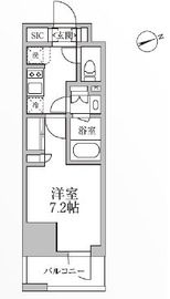 レジディア新御徒町2 601 間取り図