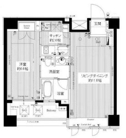 レクセル高田馬場 8階 間取り図