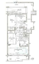 ディアナコート祐天寺 5階 間取り図
