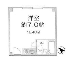 赤坂レジデンシャルホテル 7階 間取り図