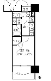 フォンテーヌ芝浦 605 間取り図