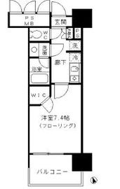 フォンテーヌ芝浦 605 間取り図