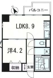 グランパレス南麻布仙台坂 901 間取り図