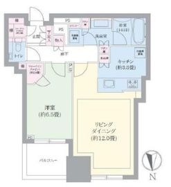 シティタワーズ豊洲ザ・ツイン ノースタワー 40階 間取り図