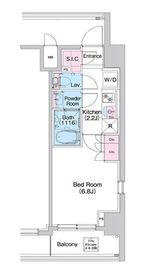 コンフォリア世田谷上馬 401 間取り図