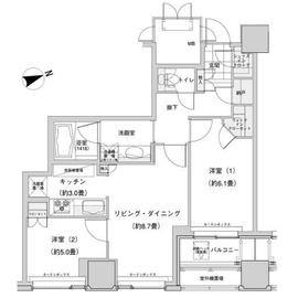 ウエストパークタワー池袋 1010 間取り図