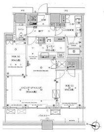 勝どきザ・タワー 33階 間取り図