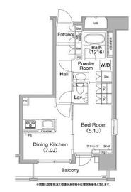 コンフォリア西早稲田 701 間取り図