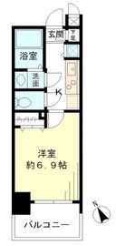 レジデンシア麻布十番 1207 間取り図