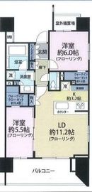 ザ・パークハウス赤坂レジデンス 6階 間取り図