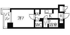 リージア代々木 405 間取り図