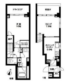 オープンレジデンス南青山イーストテラス 1階 間取り図