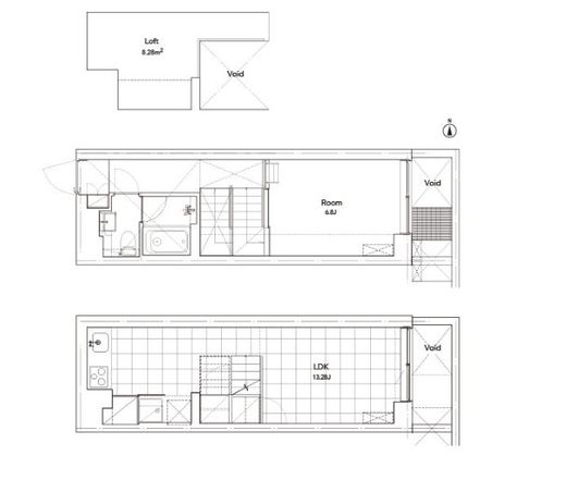 アプリーレ赤坂 204 間取り図