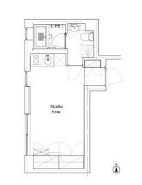 アプリーレ赤坂 310 間取り図