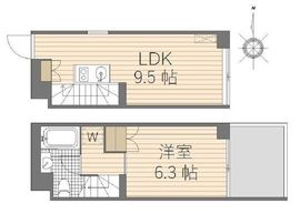 アプリーレ赤坂 504 間取り図